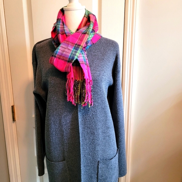 Finity Naturals SZ S, Women's Slate Blue Merino Wool/Polyester Blend Cardigan - Picture 8 of 15